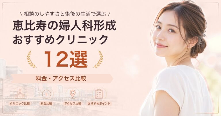 恵比寿で小陰唇縮小が受けられるおすすめクリニック8選｜費用の目安と選び方