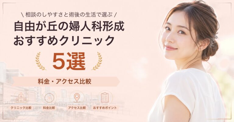 自由が丘の婦人科形成おすすめクリニック5選｜料金・アクセス比較【2026年9月】