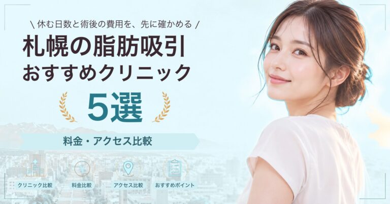 札幌の脂肪吸引おすすめクリニック5選｜料金・アクセス比較【2026年9月】