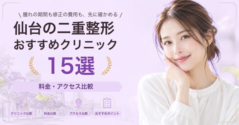 仙台でたれ目形成が受けられるおすすめクリニック8選｜費用の目安と選び方