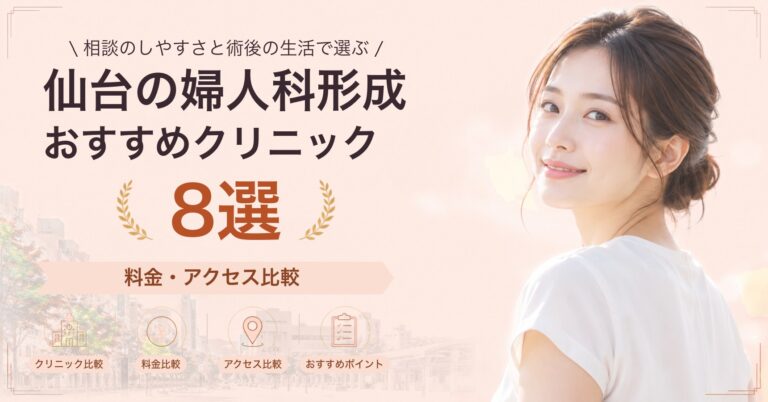 仙台で小陰唇縮小が受けられるおすすめクリニック8選｜費用の目安と選び方