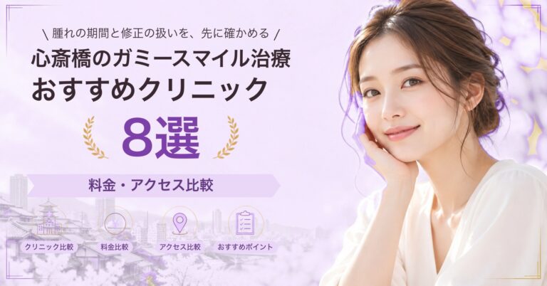 心斎橋で人中短縮が受けられるおすすめクリニック8選｜費用の目安と選び方