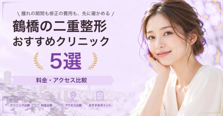 鶴橋で眼瞼下垂が受けられるおすすめクリニック5選｜費用の目安と選び方